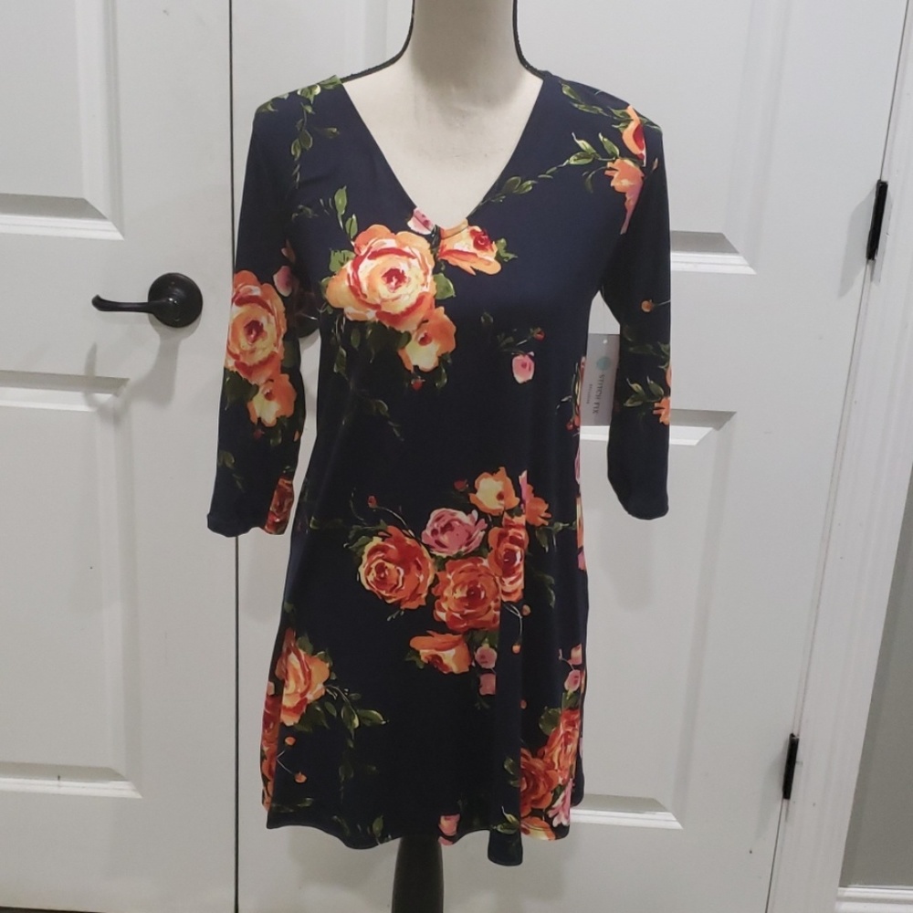 Stitch fix knit floral mini dress